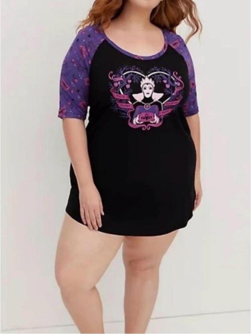 Torrid Disney Villains Evil Queen Sleep Tunic Nightshirt Plus Size 2X NWT